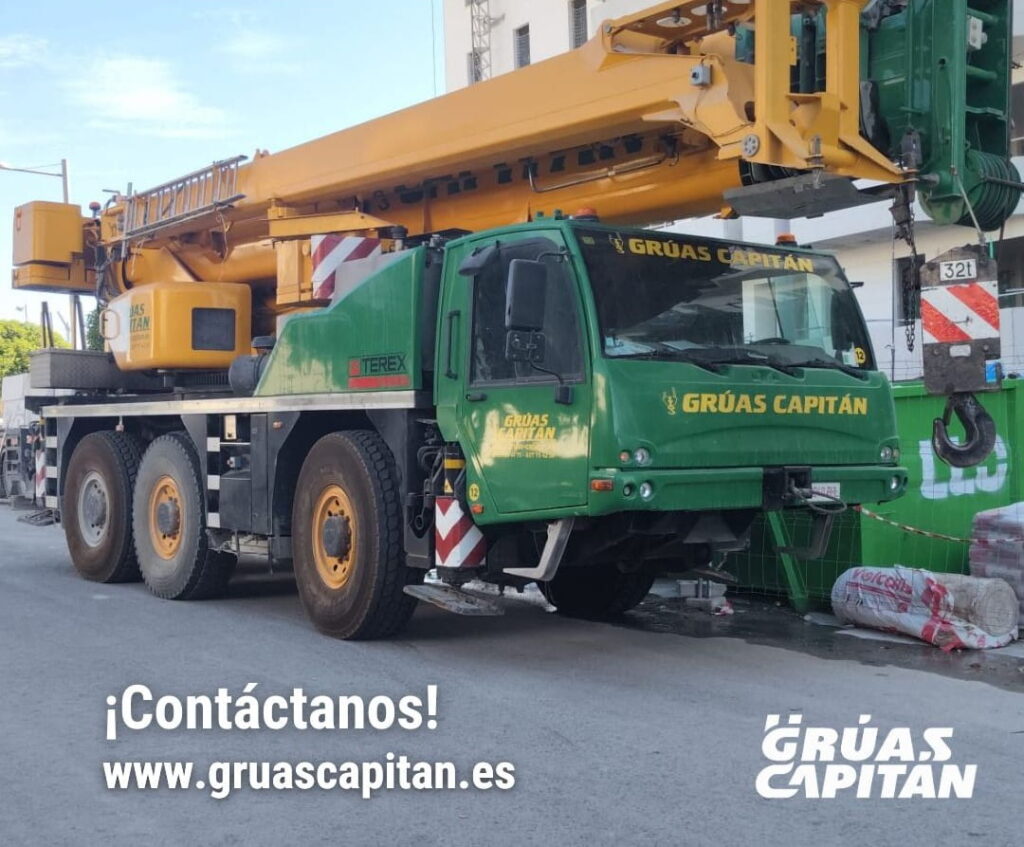 alquiler de grúa elevadora Grúas Capitán 